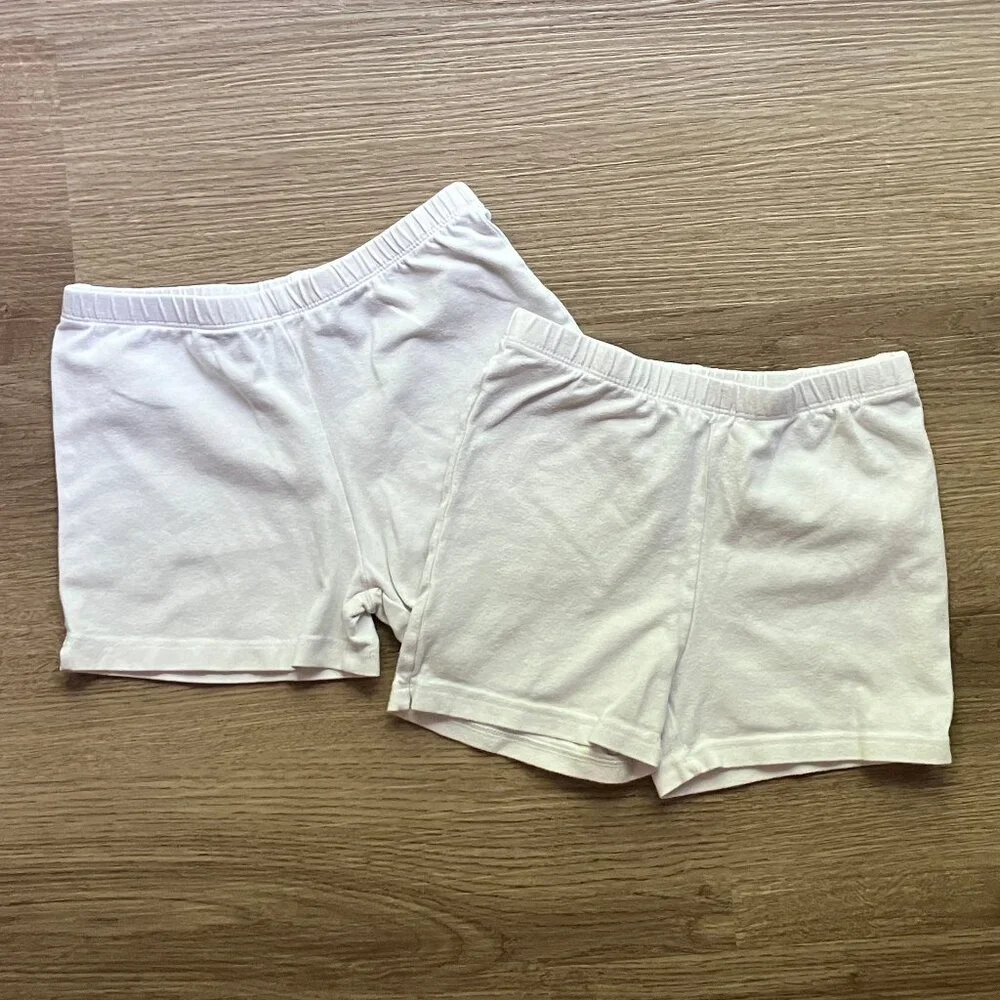 7/8 The Children's Place 3pk 2 White + 1 Gray Cartwheel Shorts